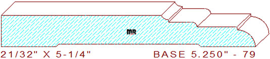 Baseboard 5-1/4" - 79 Baseboard 5-1/4" - 79