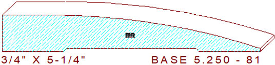 Baseboard 5-1/4" - 81 Baseboard 5-1/4" - 81