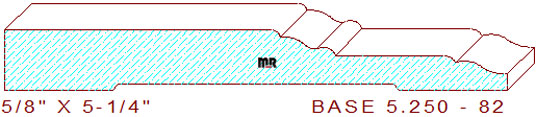Baseboard 5-1/4" - 82 Baseboard 5-1/4" - 82