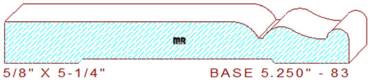 Baseboard 5-1/4" - 83 Baseboard 5-1/4" - 83