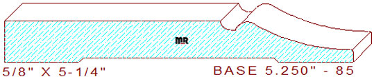 Baseboard 5-1/4" - 85 Baseboard 5-1/4" - 85