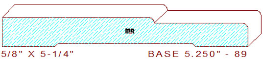 Baseboard 5-1/4" - 89