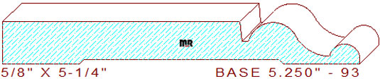 Baseboard 5-1/4" - 93