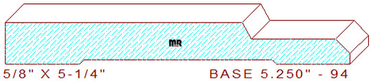 Baseboard 5-1/4" - 94 Baseboard 5-1/4" - 94