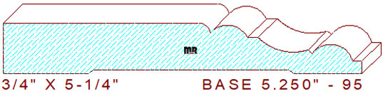 Baseboard 5-1/4" - 95