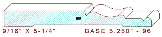 Baseboard 5-1/4" - 96 Baseboard 5-1/4" - 96