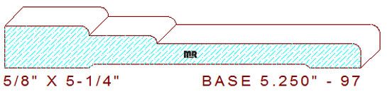 Baseboard 5-1/4" - 97 Baseboard 5-1/4" - 97