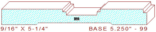 Baseboard 5-1/4" - 99 Baseboard 5-1/4" - 99