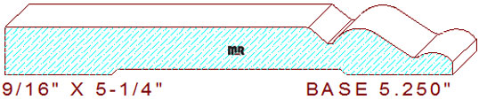 Baseboard 5-1/4" Baseboard 5-1/4"