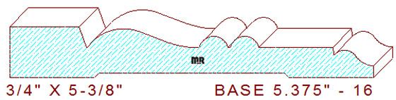 Baseboard 5-3/8" - 16