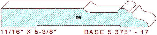 Baseboard 5-3/8" - 17 Baseboard 5-3/8" - 17