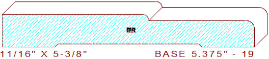 Baseboard 5-3/8" - 19 Baseboard 5-3/8" - 19