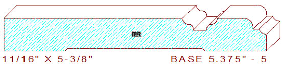 Baseboard 5-3/8" - 5