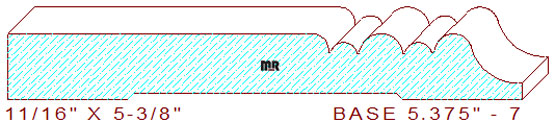 Baseboard 5-3/8" - 7 Baseboard 5-3/8" - 7