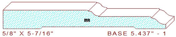 Baseboard 5-7/16" - 1 Baseboard 5-7/16" - 1