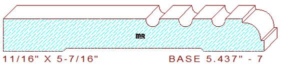 Baseboard 5-7/16" - 7 