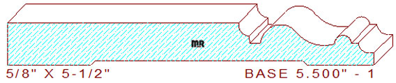 Baseboard 5-1/2" - 1