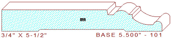 Baseboard 5-1/2" - 101 Baseboard 5-1/2" - 101