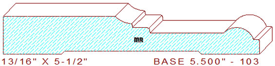 Baseboard 5-1/2" - 103