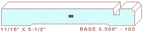 Baseboard 5-1/2" - 105 Baseboard 5-1/2" - 105