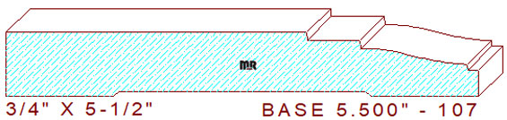 Baseboard 5-1/2" - 107