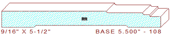 Baseboard 5-1/2" - 108