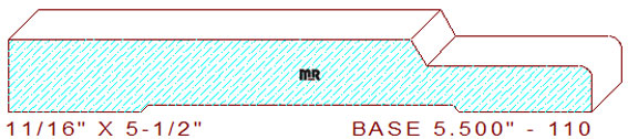 Baseboard 5-1/2" - 110