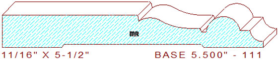 Baseboard 5-1/2" - 111 Baseboard 5-1/2" - 111