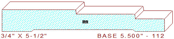 Baseboard 5-1/2" - 112