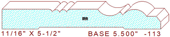Baseboard 5-1/2" - 113 Baseboard 5-1/2" - 113