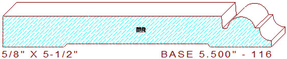 Baseboard 5-1/2" - 116 Baseboard 5-1/2" - 116