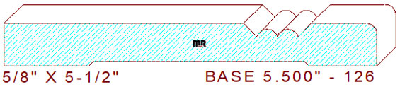 Baseboard 5-1/2" - 126 Baseboard 5-1/2" - 126
