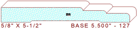 Baseboard 5-1/2" - 127