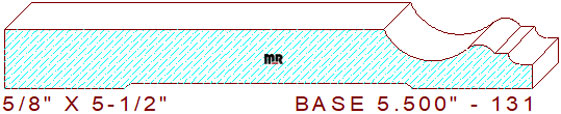 Baseboard 5-1/2" - 131 Baseboard 5-1/2" - 131