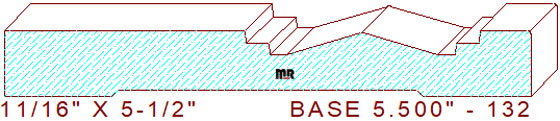 Baseboard 5-1/2" - 132 Baseboard 5-1/2" - 132