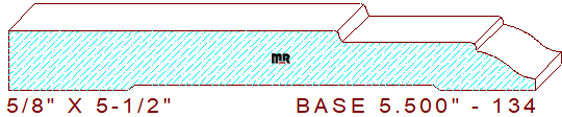 Baseboard 5-1/2" - 134 Baseboard 5-1/2" - 134
