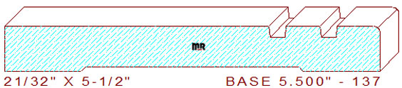 Baseboard 5-1/2" - 137 Baseboard 5-1/2" - 137