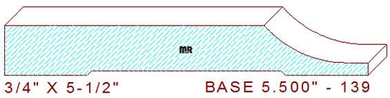 Baseboard 5-1/2" - 139 Baseboard 5-1/2" - 139