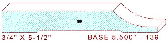 Baseboard 5-1/2" - 139