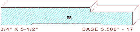 Baseboard 5-1/2" - 17 Baseboard 5-1/2" - 17