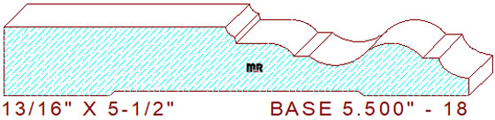 Baseboard 5-1/2" - 18 Baseboard 5-1/2" - 18
