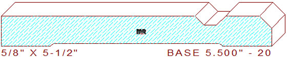 Baseboard 5-1/2" - 20 Baseboard 5-1/2" - 20