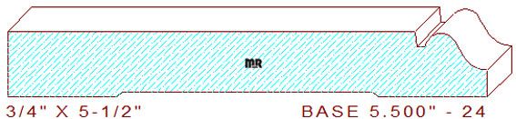 Baseboard 5-1/2" - 24