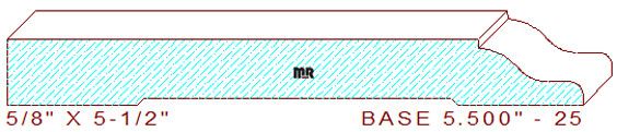 Baseboard 5-1/2" - 25