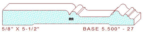 Baseboard 5-1/2" - 27 