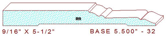 Baseboard 5-1/2" - 32 Baseboard 5-1/2" - 32