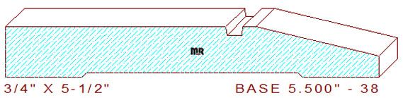 Baseboard 5-1/2" - 38