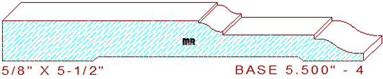 Baseboard 5-1/2" - 4