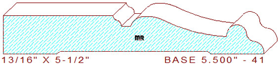 Baseboard 5-1/2" - 41 Baseboard 5-1/2" - 41