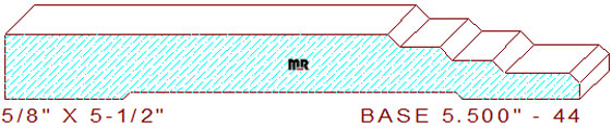 Baseboard 5-1/2" - 44 Baseboard 5-1/2" - 44